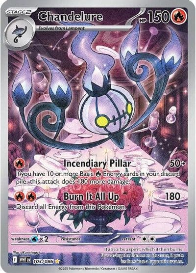 Chandelure SV: White Flare Pokemon card