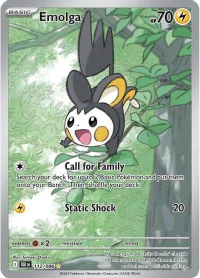 Emolga SV: Black Bolt Pokemon card