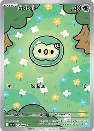Solosis SV: Black Bolt Pokemon card