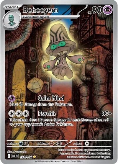 Beheeyem SV: Black Bolt Pokemon card