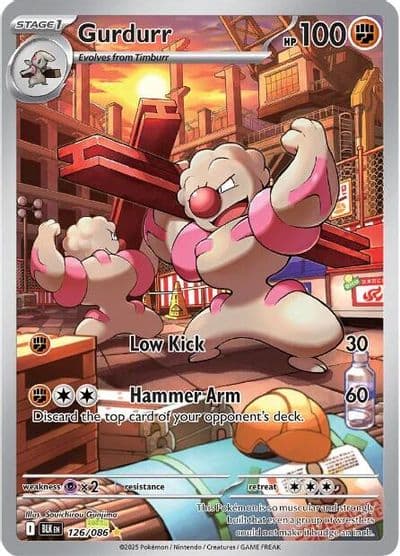 Gurdurr SV: Black Bolt Pokemon card