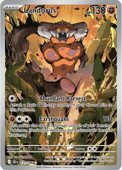 Landorus SV: Black Bolt Pokemon card