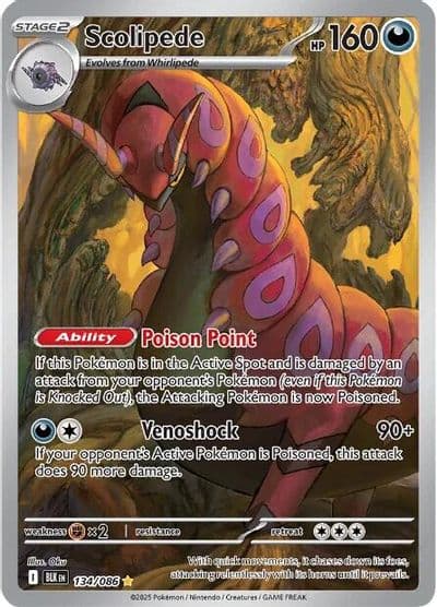 Scolipede SV: Black Bolt Pokemon card