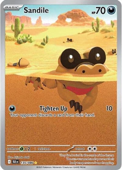 Sandile SV: Black Bolt Pokemon card