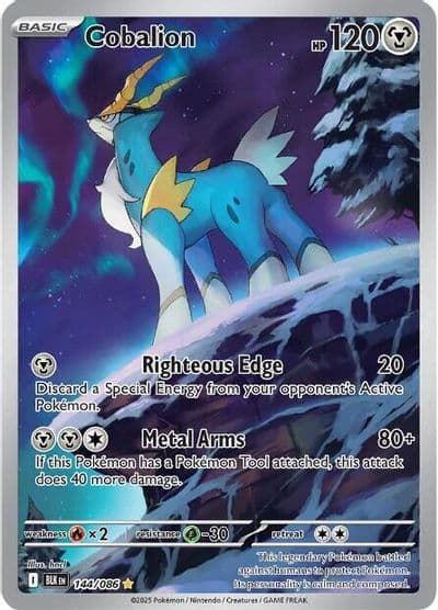 Cobalion SV: Black Bolt Pokemon card