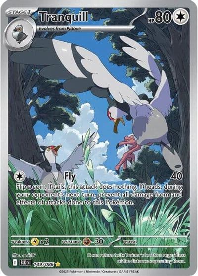 Tranquill SV: Black Bolt Pokemon card