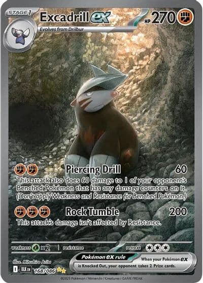 Excadrill ex SV: Black Bolt Pokemon card