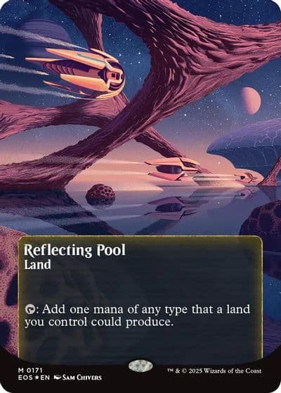 Reflecting Pool 0171 Borderless Galaxy Foil Edge of Eternities: Stellar Sights Magic card