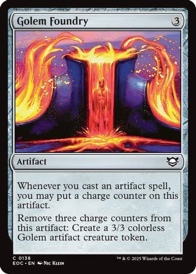 Golem Foundry Commander: Edge of Eternities Magic card