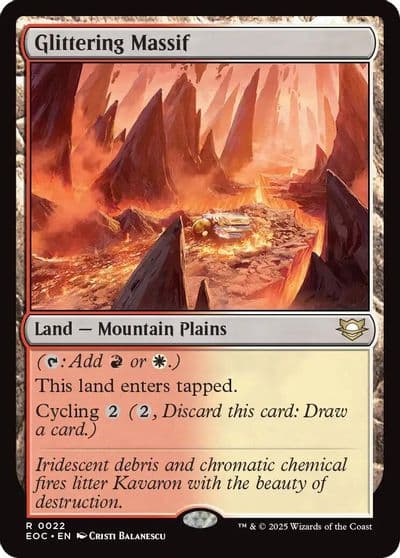 Glittering Massif Commander: Edge of Eternities Magic card