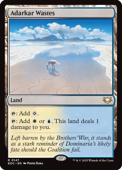 Adarkar Wastes Commander: Edge of Eternities Magic card