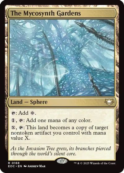 The Mycosynth Gardens Commander: Edge of Eternities Magic card