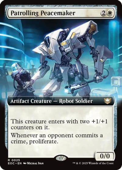 Patrolling Peacemaker Extended Art Commander: Edge of Eternities Magic card