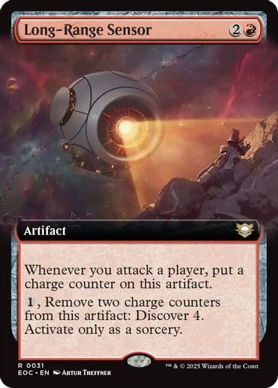 Long Range Sensor Extended Art Commander: Edge of Eternities Magic card
