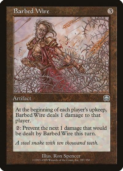 Barbed Wire Mercadian Masques Magic card