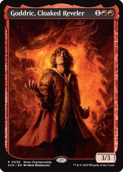 Goddric Cloaked Reveler Game Day & Store Championship Promos Magic card