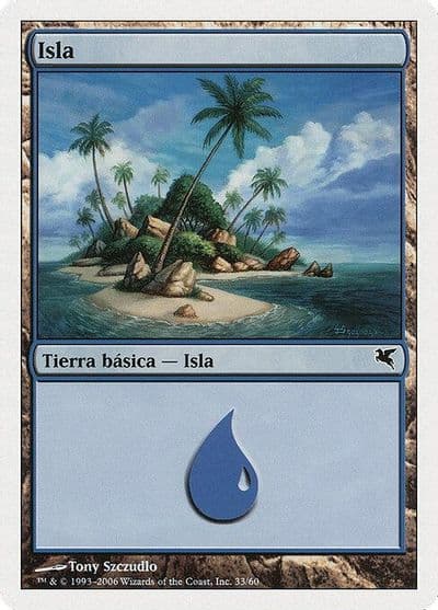 Island Spanish Isla E33 Magic Encyclopedia 2005 (Salvat/Hachette) Magic card