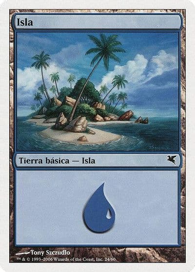 Island Spanish Isla G24 Magic Encyclopedia 2005 (Salvat/Hachette) Magic card