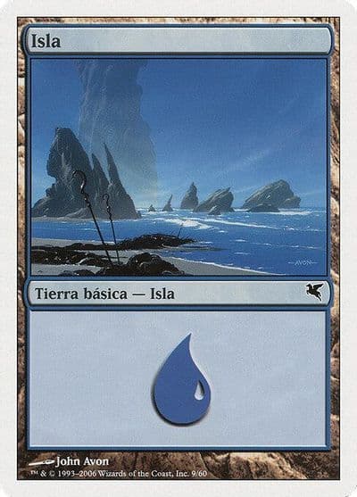 Island Spanish Isla E9 Magic Encyclopedia 2005 (Salvat/Hachette) Magic card