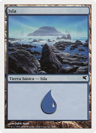 Island Spanish Isla E8 Magic Encyclopedia 2005 (Salvat/Hachette) Magic card