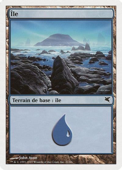 Island French Ile E21 Magic Encyclopedia 2005 (Salvat/Hachette) Magic card
