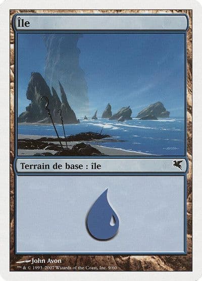 Island French Ile E9 Magic Encyclopedia 2005 (Salvat/Hachette) Magic card