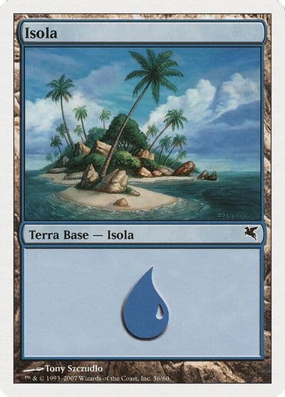 Island Italian Isola E56 Magic Encyclopedia 2005 (Salvat/Hachette) Magic card