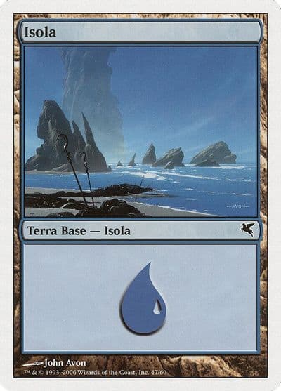 Island Italian Isola G47 Magic Encyclopedia 2005 (Salvat/Hachette) Magic card