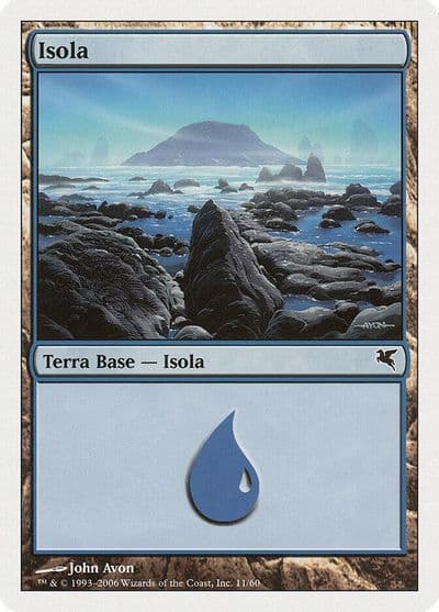 Island Italian Isola G11 Magic Encyclopedia 2005 (Salvat/Hachette) Magic card