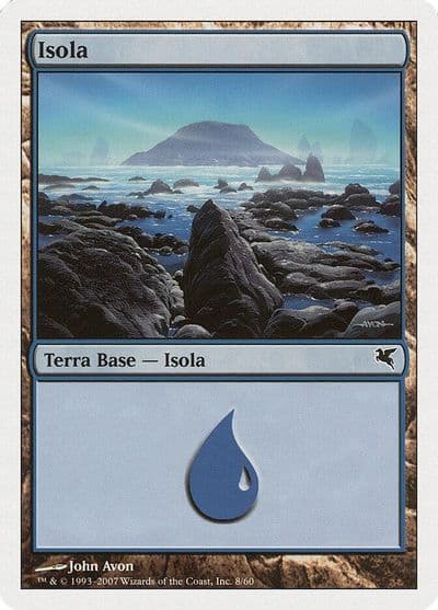 Island Italian Isola E8 Magic Encyclopedia 2005 (Salvat/Hachette) Magic card