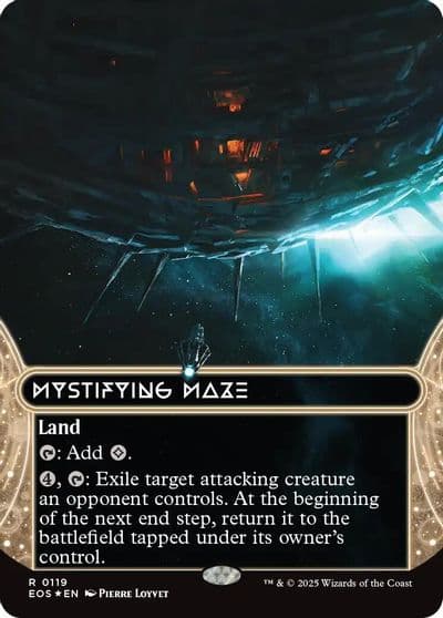 Mystifying Maze 0119 Borderless Galaxy Foil Edge of Eternities: Stellar Sights Magic card