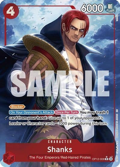 Shanks 008 Alternate Art Legacy of the Master One Piece card