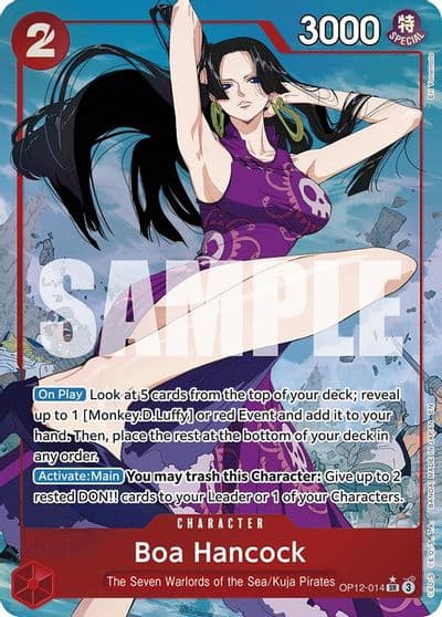 Boa Hancock Alternate Art Legacy of the Master One Piece card