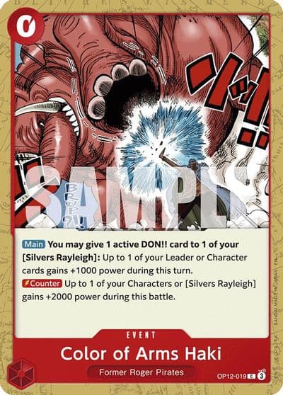 Color of Arms Haki Legacy of the Master One Piece card