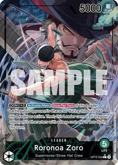 Roronoa Zoro 020 Alternate Art Legacy of the Master One Piece card