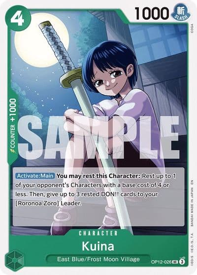 Kuina Legacy of the Master One Piece card