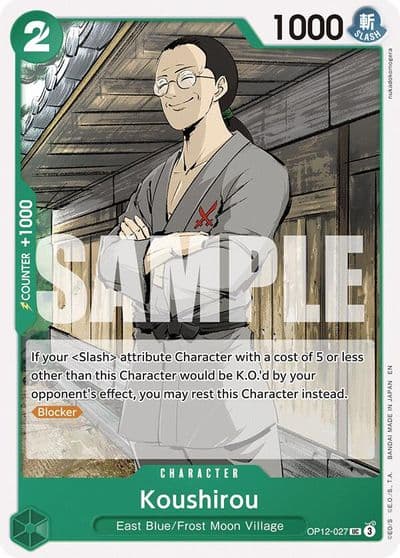 Koushirou Legacy of the Master One Piece card
