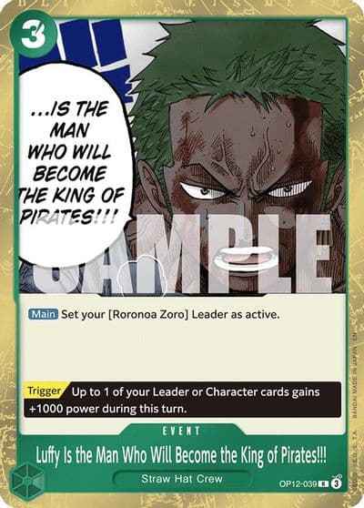 Luffy Is the Man Who Will Become the King of Pirates Legacy of the Master One Piece card