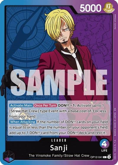 Sanji 041 Legacy of the Master One Piece card