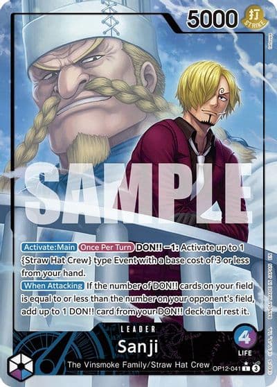 Sanji 041 Alternate Art Legacy of the Master One Piece card