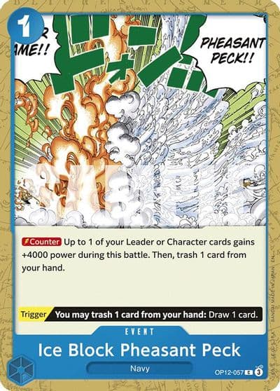Ice Block Pheasant Peck Legacy of the Master One Piece card