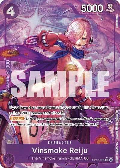 Vinsmoke Reiju Alternate Art Legacy of the Master One Piece card