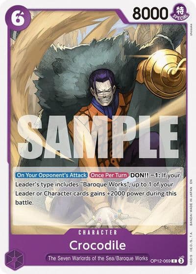 Crocodile Legacy of the Master One Piece card