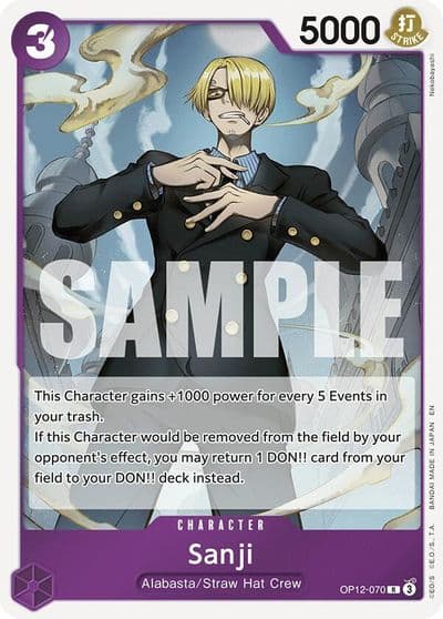 Sanji 070 Legacy of the Master One Piece card