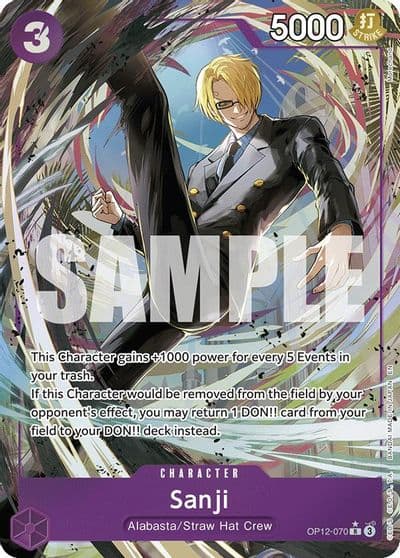 Sanji 070 Alternate Art Legacy of the Master One Piece card