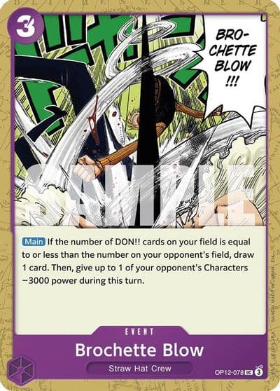 Brochette Blow Legacy of the Master One Piece card