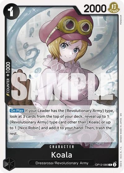 Koala 086 Legacy of the Master One Piece card