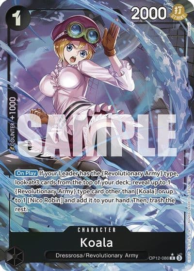 Koala 086 Alternate Art Legacy of the Master One Piece card