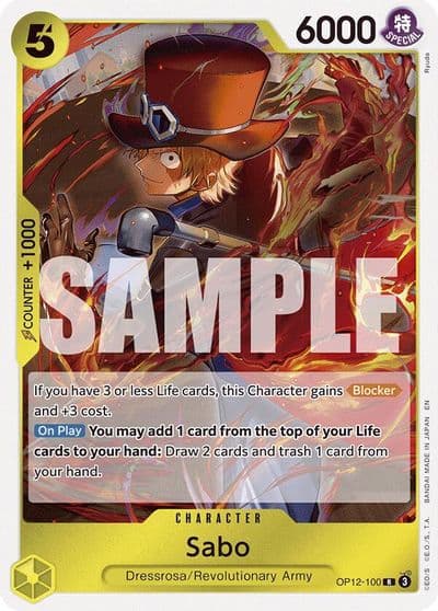 Sabo Legacy of the Master One Piece card