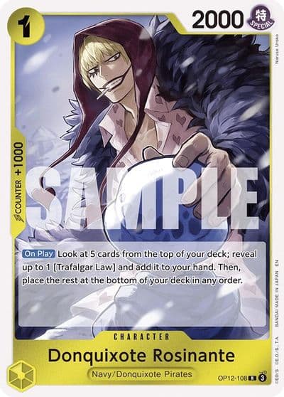 Donquixote Rosinante 108 Legacy of the Master One Piece card